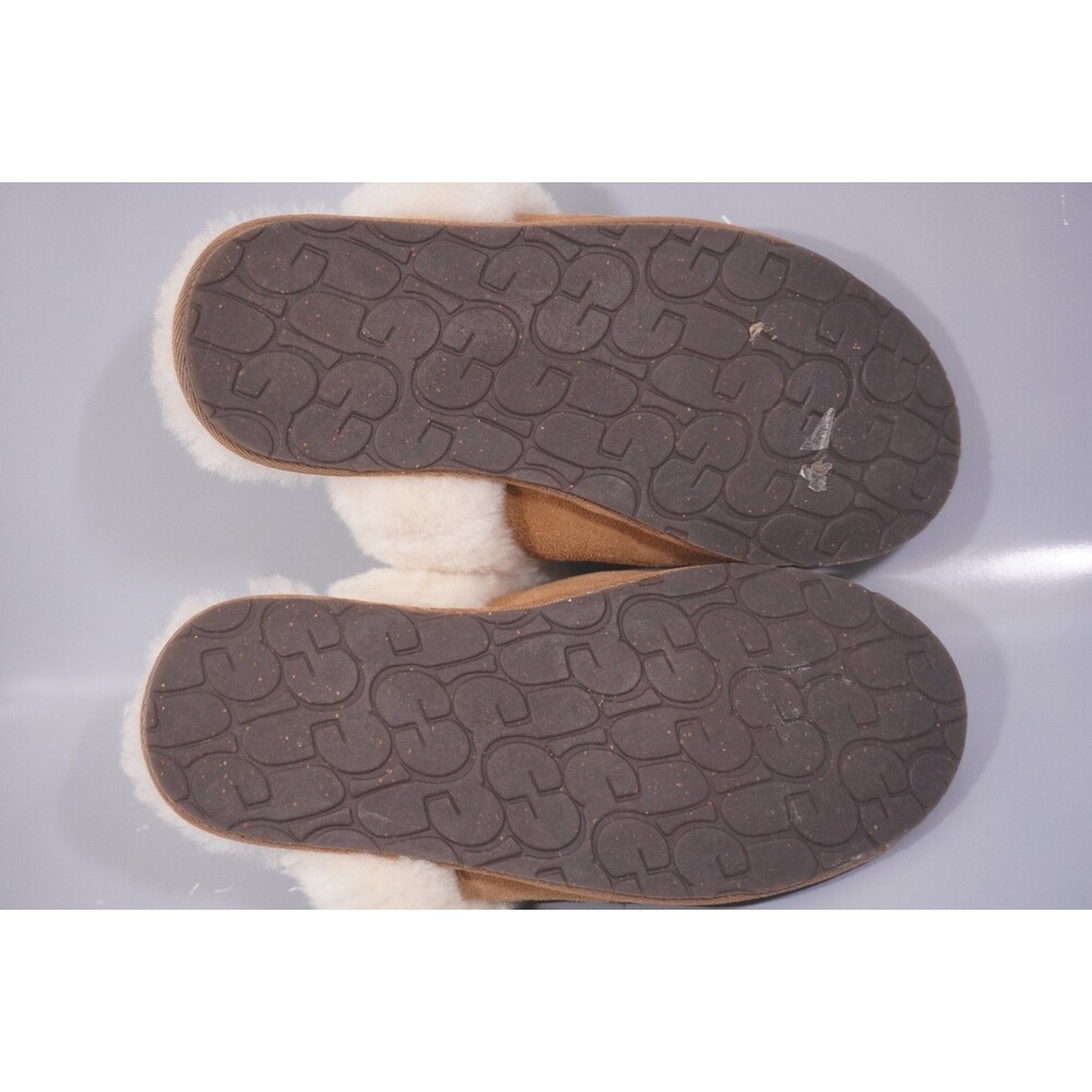 UGG Scuffette II Authentic Chestnut Suede Sheepskin Slippers Womens Size 8 - Picture 6 of 6